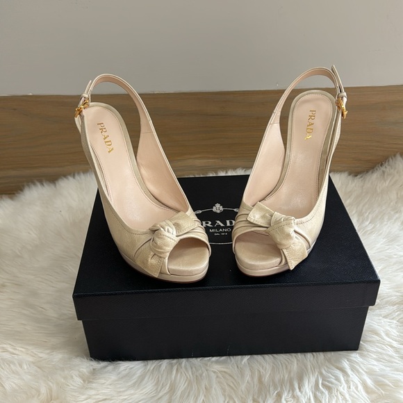 Prada Platform Peep-toe Calzature Donna size 39.5 - Picture 2 of 5